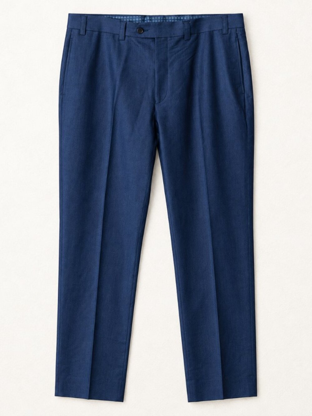 Lauren Ralph Lauren Dress Pants Mens 38x32 Blue Flat Front Straight Leg Trousers